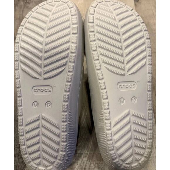 NWT Crocs Classic Slide Sandal Size M10/W12 Gray Rubber Casual Outdoor Slip On - Picture 6 of 8